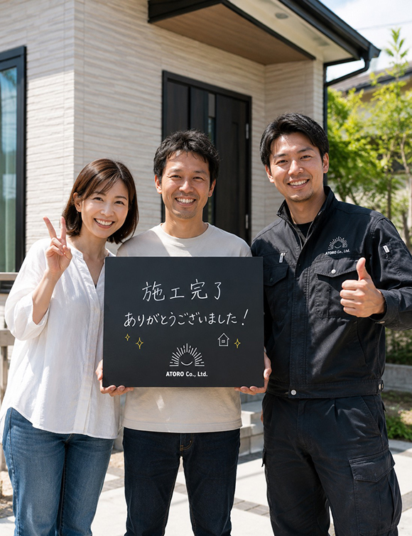 笑顔の大工